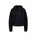 Marccain Sports - BS 3107 W21 - Corduroy blue jasje met capuchon 